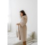 Зображення  жіночий вафельний халат cosy з капюшоном беж