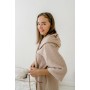 Зображення  жіночий вафельний халат cosy з капюшоном беж