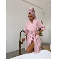 Жіночий Подарунковий набір Barbie  (халат+рушник)