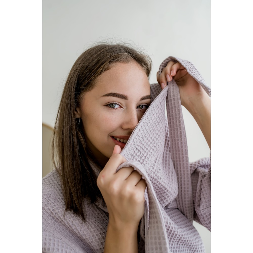 Фото  жіночий вафельний халат coy шаль