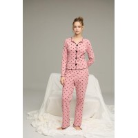 Піжама жіноча трикотажна Romance, темна пудра