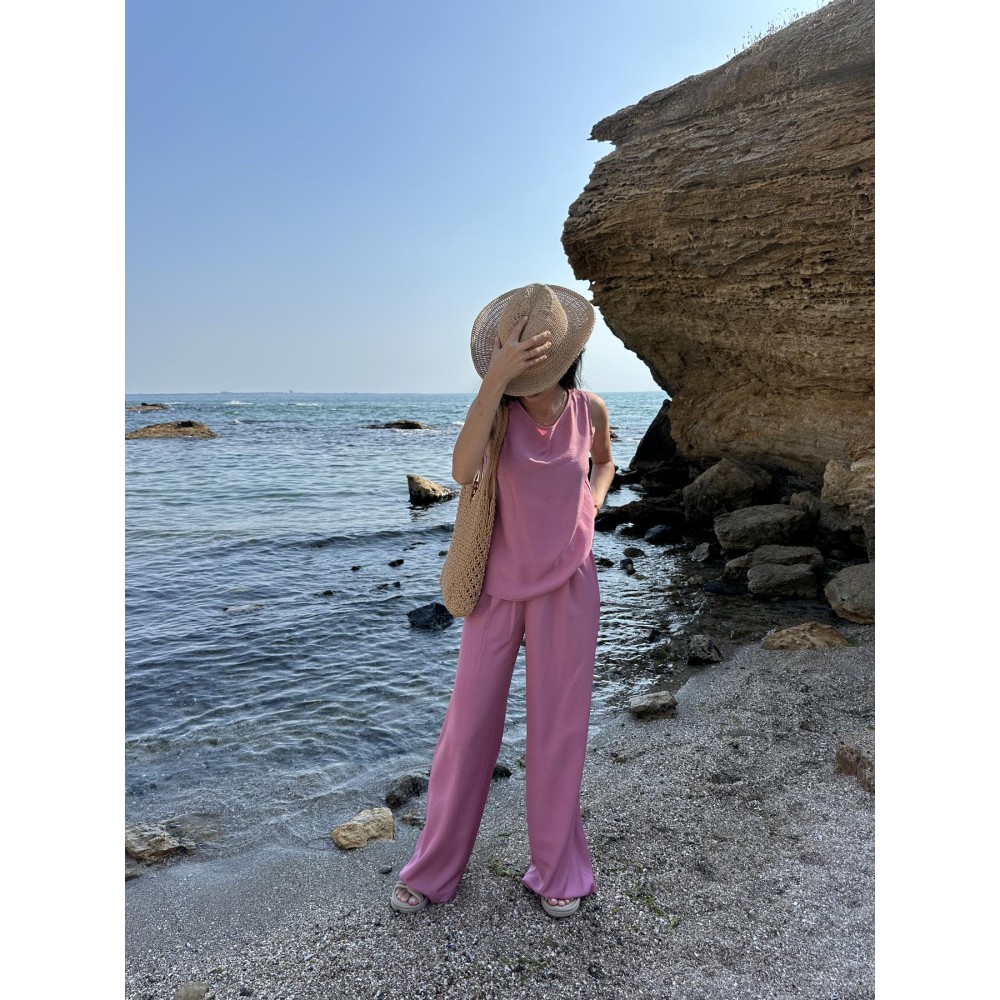 Зображення  жіночий комплект (майка+штани) lumia, темн-рожевий