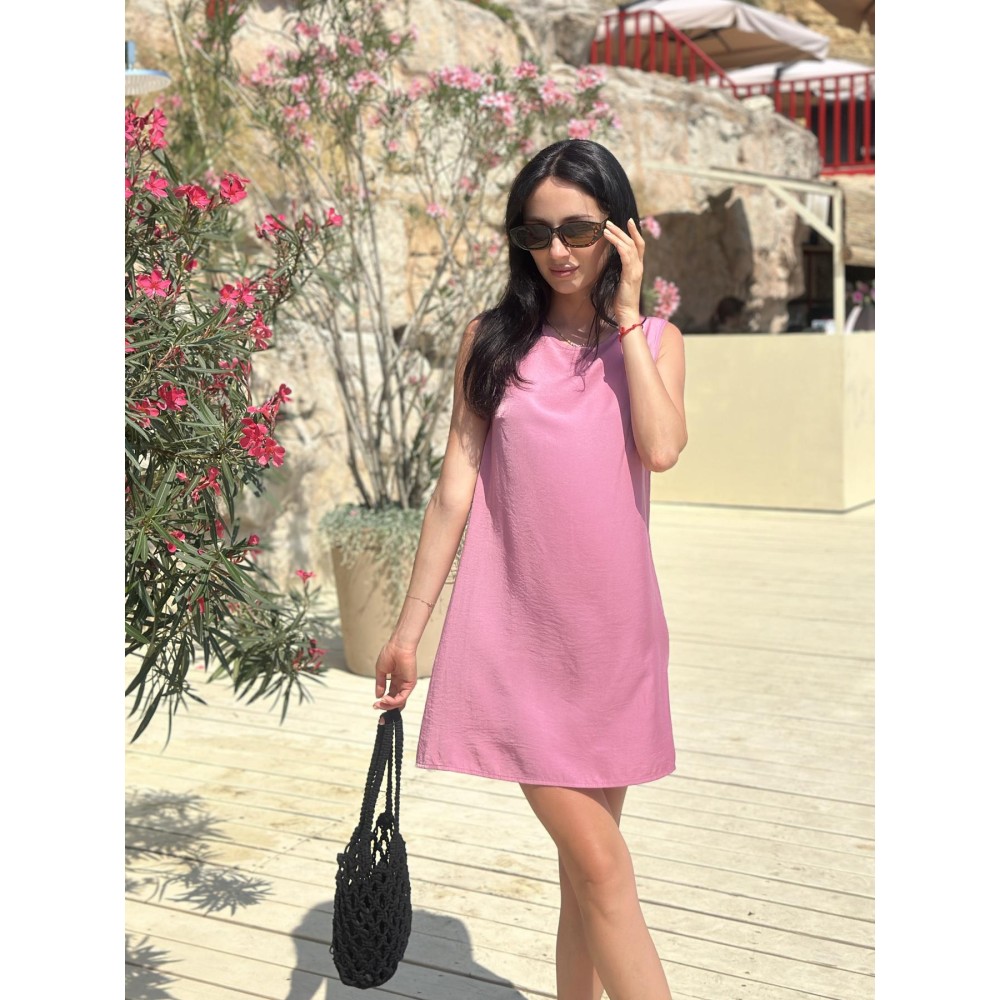 Зображення  жіноча коротка сукня lumia, темно-рожева