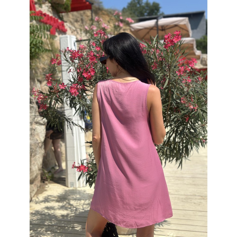 Зображення  жіноча коротка сукня lumia, темно-рожева