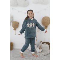 Піжама тепла дитяча з велсофту, Песики