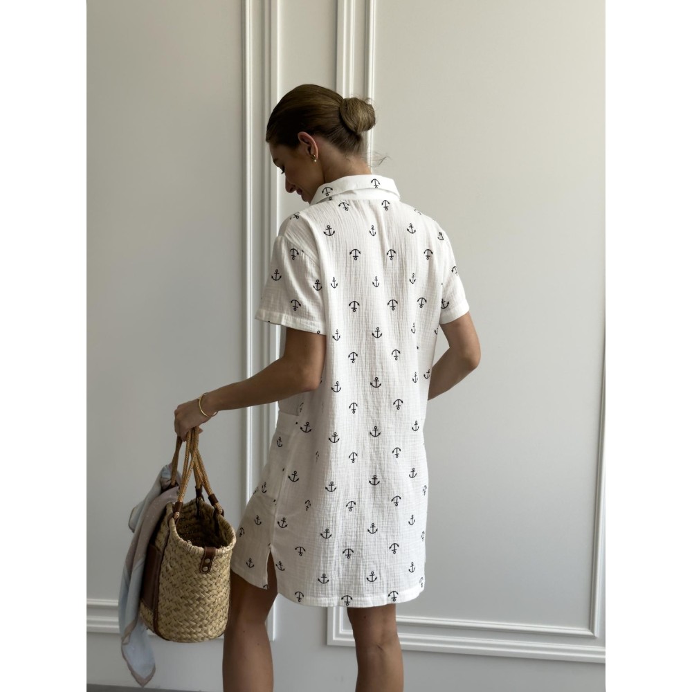 Фото  пляжна туніка з мусліну 