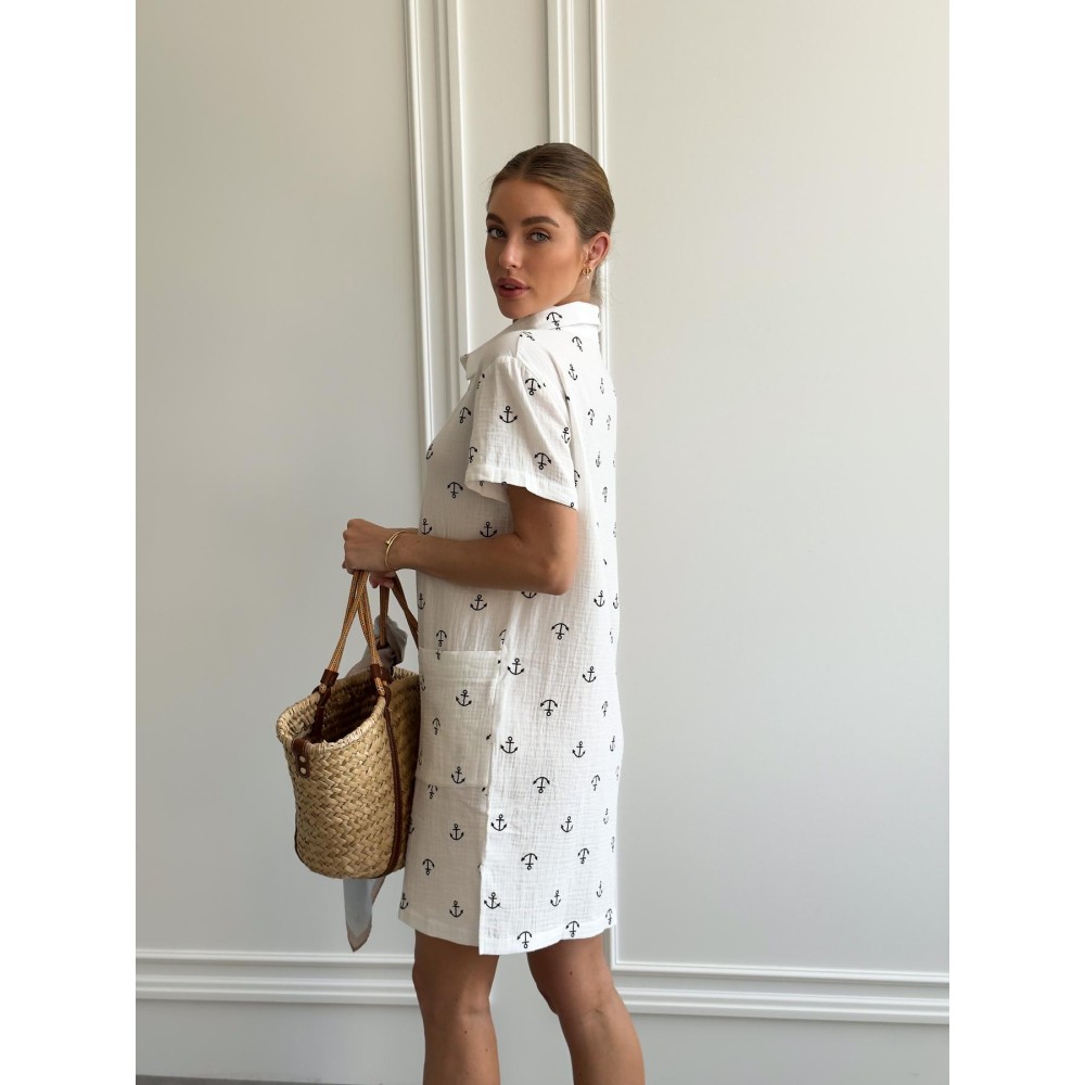 Фото  пляжна туніка з мусліну 