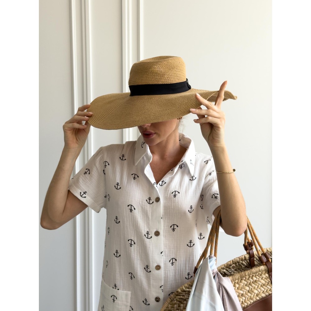 Фото  пляжна туніка з мусліну 