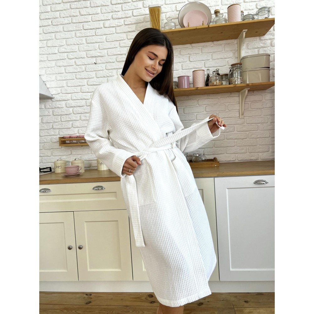 Зображення  жіночий вафельний халат 