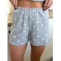 Зображення  жіноча піжама(майка+шорти) “cloudy heart”, сіра з сердечками