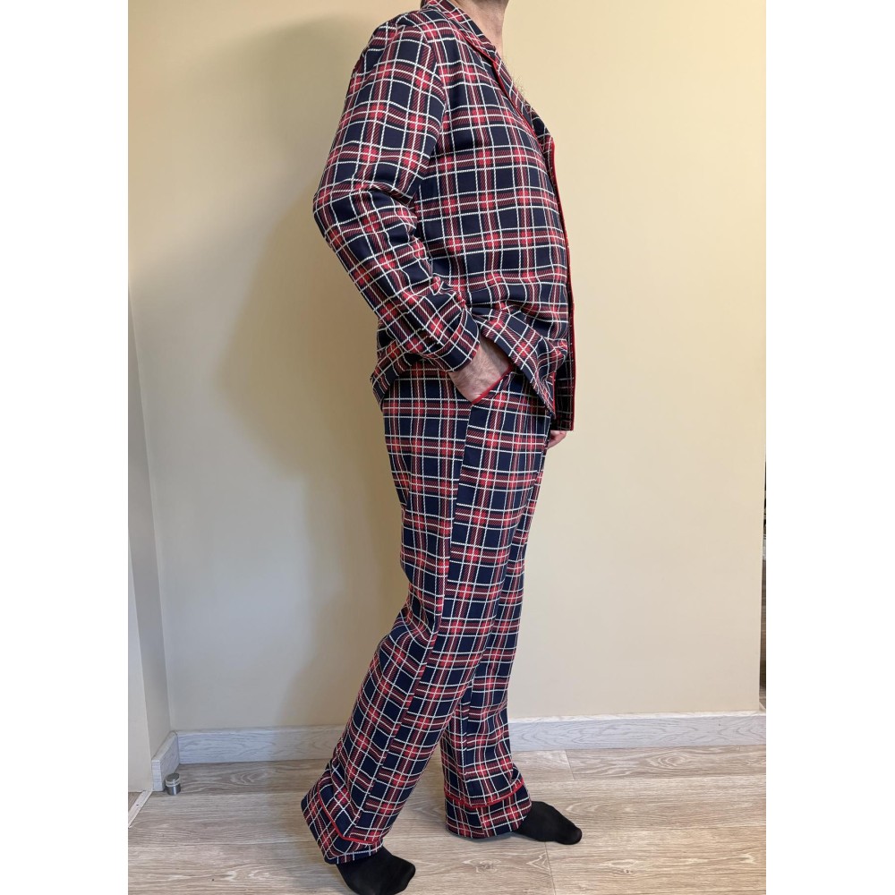 Фото  чоловіча тепла піжама cosy з начосом 