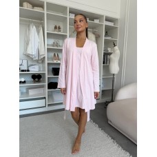 Жіночий комплект халат та сорочка Rose Amour, блідо- Жіночий комплект халат та сорочка Rose Amour, блідо-