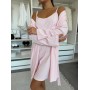 Зображення  жіночий комплект халат та сорочка rose amour, блідо-
