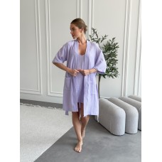 Жіночий Подарунковий набір Lavanda халат+сорочка Жіночий Подарунковий набір Lavanda халат+сорочка