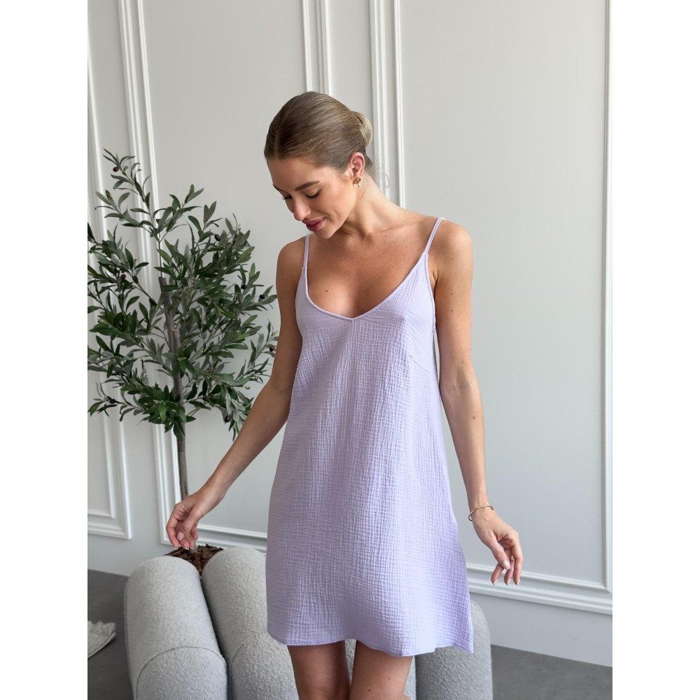 Зображення  жіночий подарунковий набір lavanda халат+сорочка Зображення  жіночий подарунковий набір lavanda халат+сорочка