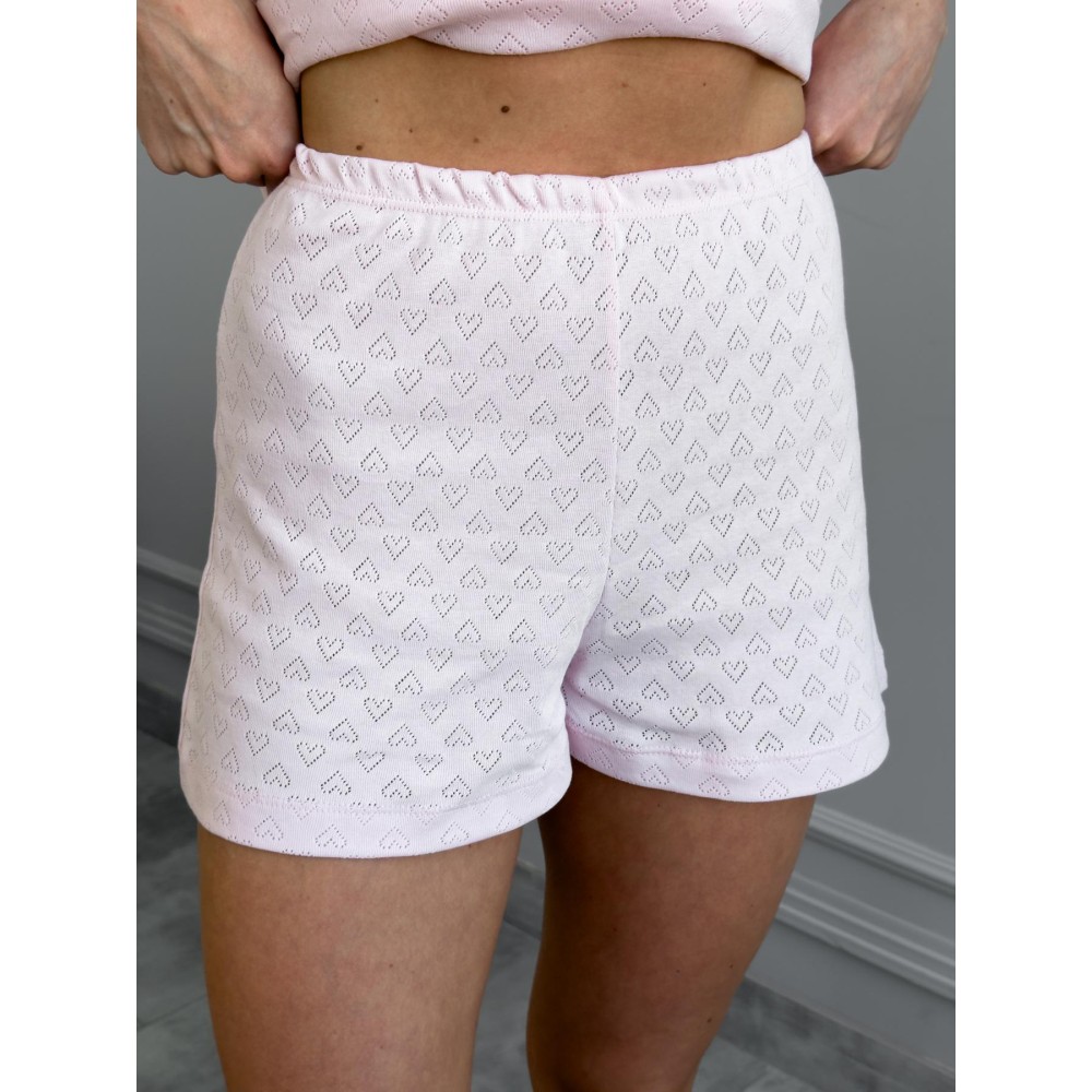 Фото  жіночі піжамні шорти rose amour, блідо-рожева