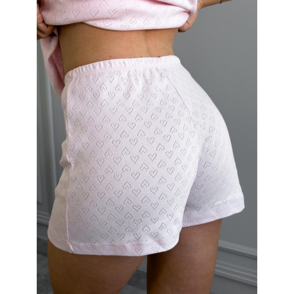 Фото  жіночі піжамні шорти rose amour, блідо-рожева