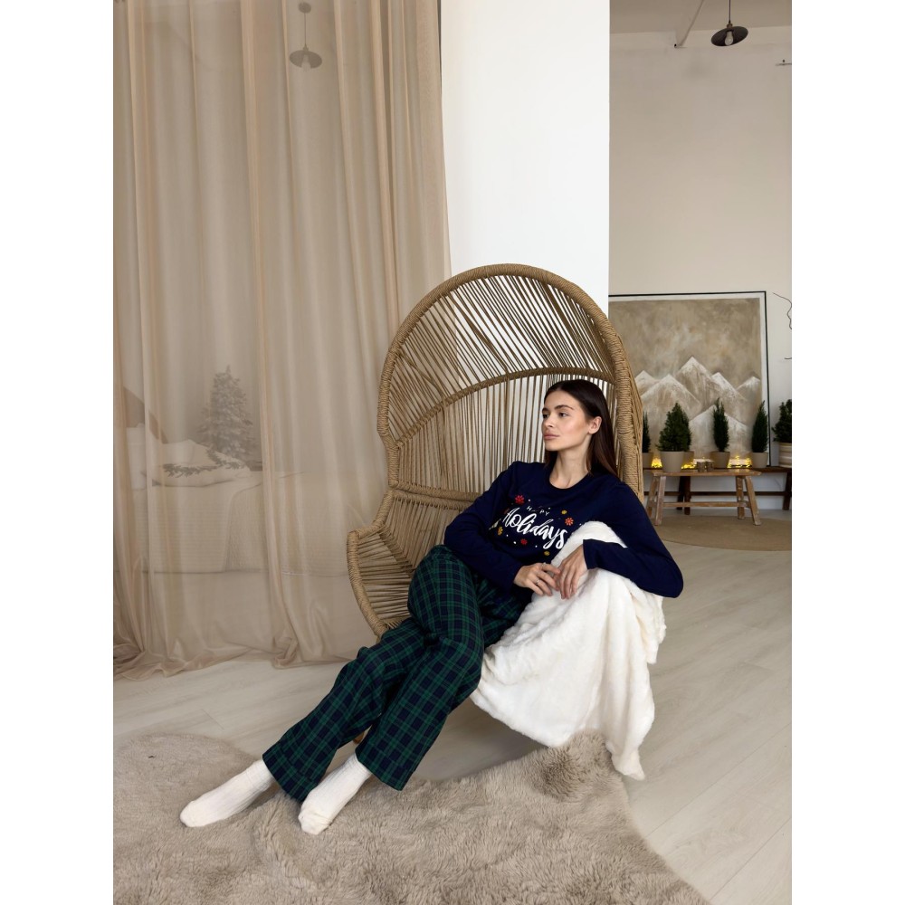 Зображення  жіночий новорічний домашній комплект 