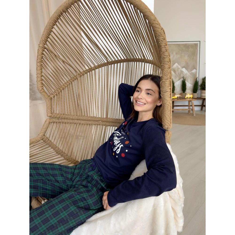 Зображення  жіночий новорічний домашній комплект 