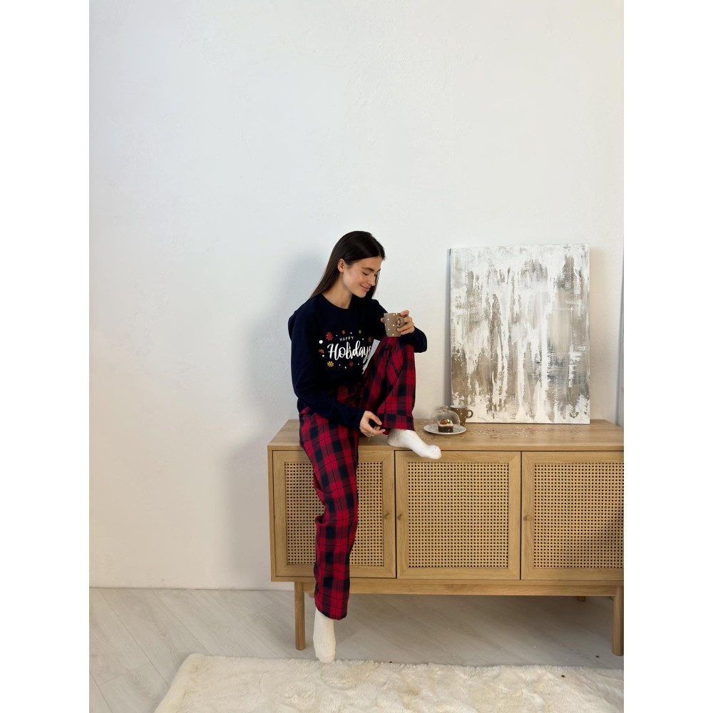 Зображення  жіночий новорічний домашній комплект 