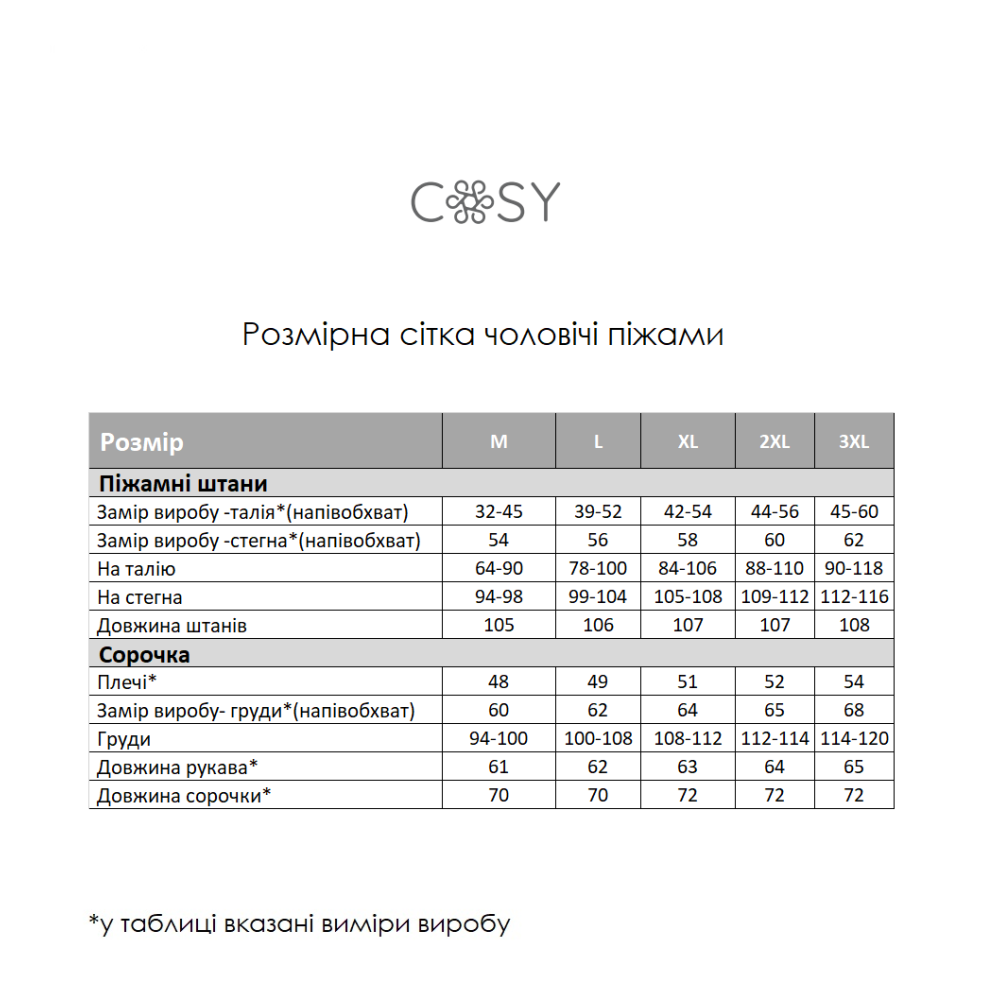 Зображення  піжамний комплект чоловічий 