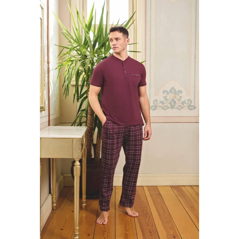 Фото  чоловіча бавовняна піжама 