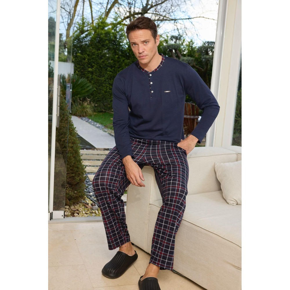 Фото  чоловіча бавовняна піжама 