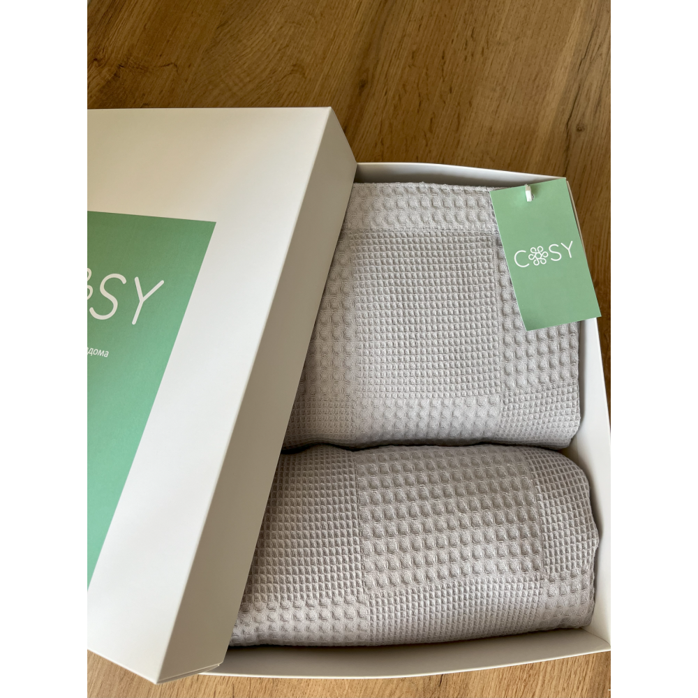 Фото  банний набір для чоловіків(кілт +рушник), світло-