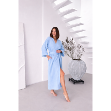Жіночий халат кімоно довгий COSY Duna із фактурного мусліну,