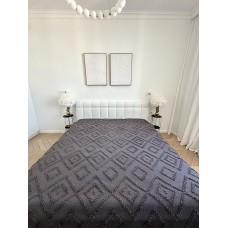 Покривало «Diamond Nordic» 200x220 см, графіт