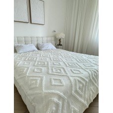 Покривало «Diamond Nordic» 220x240 см, молочний