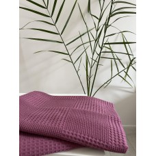 Банний рушник мозаїка 70*140 теракот рожевий