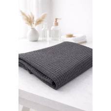 Банний рушник  темно-cірий