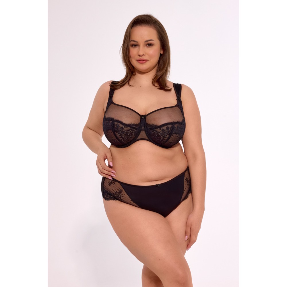 Зображення  бюстгальтер з м'якою чашкою gaia camilla maxi 1262 czarny 80i