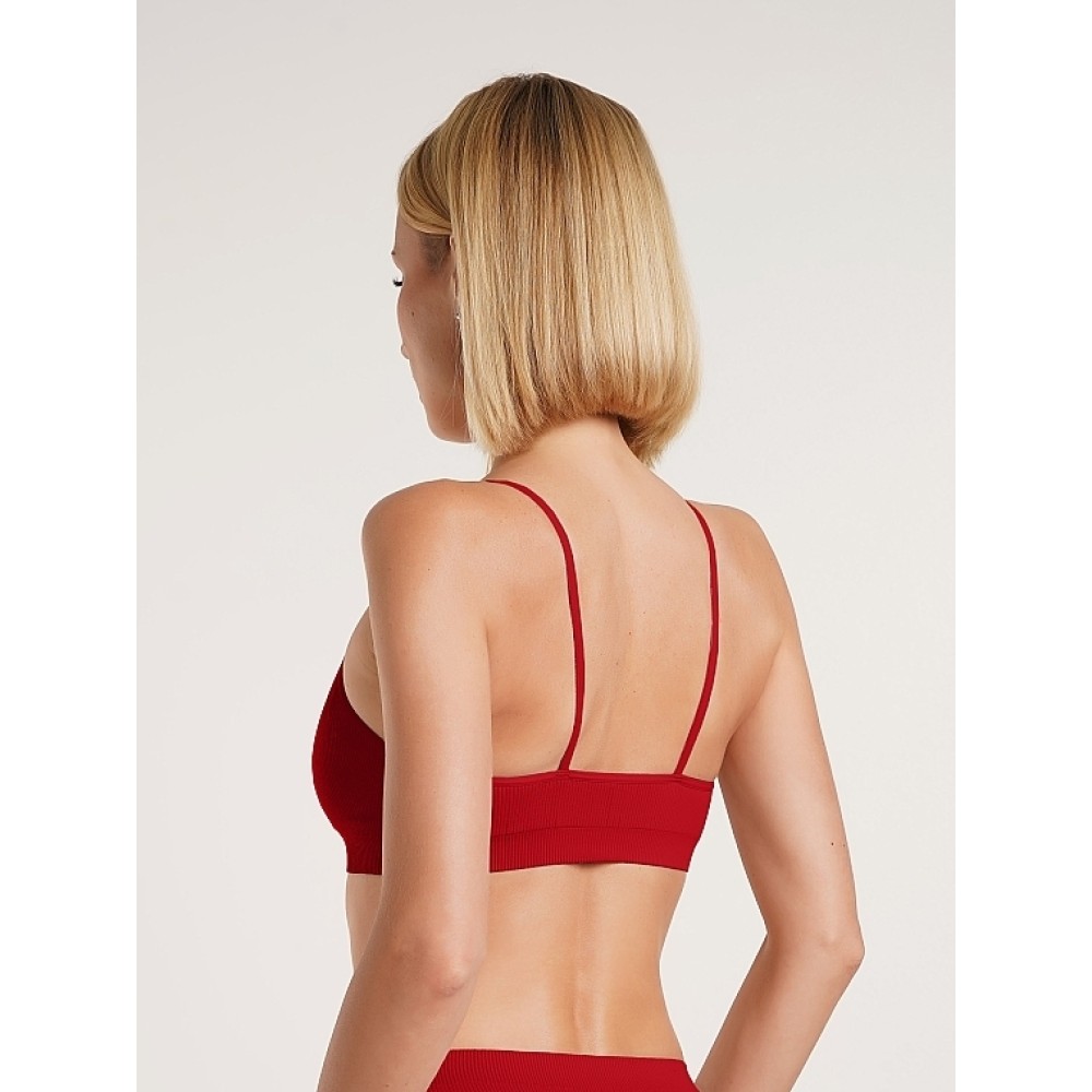 Зображення  жіночий безшовний топ-брасьер в рубчик giulia cami top rib s/m