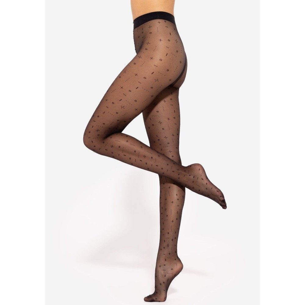 Фото  жіночі колготки з узором gata pixi 02