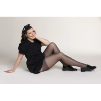 Жіночі колготки великого розміру в горох gabriella xenia puntina 15