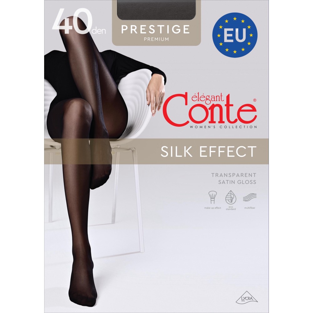 Фото  класичні жіночі колготки жін. ce prestige 40 (eu), р., mocca