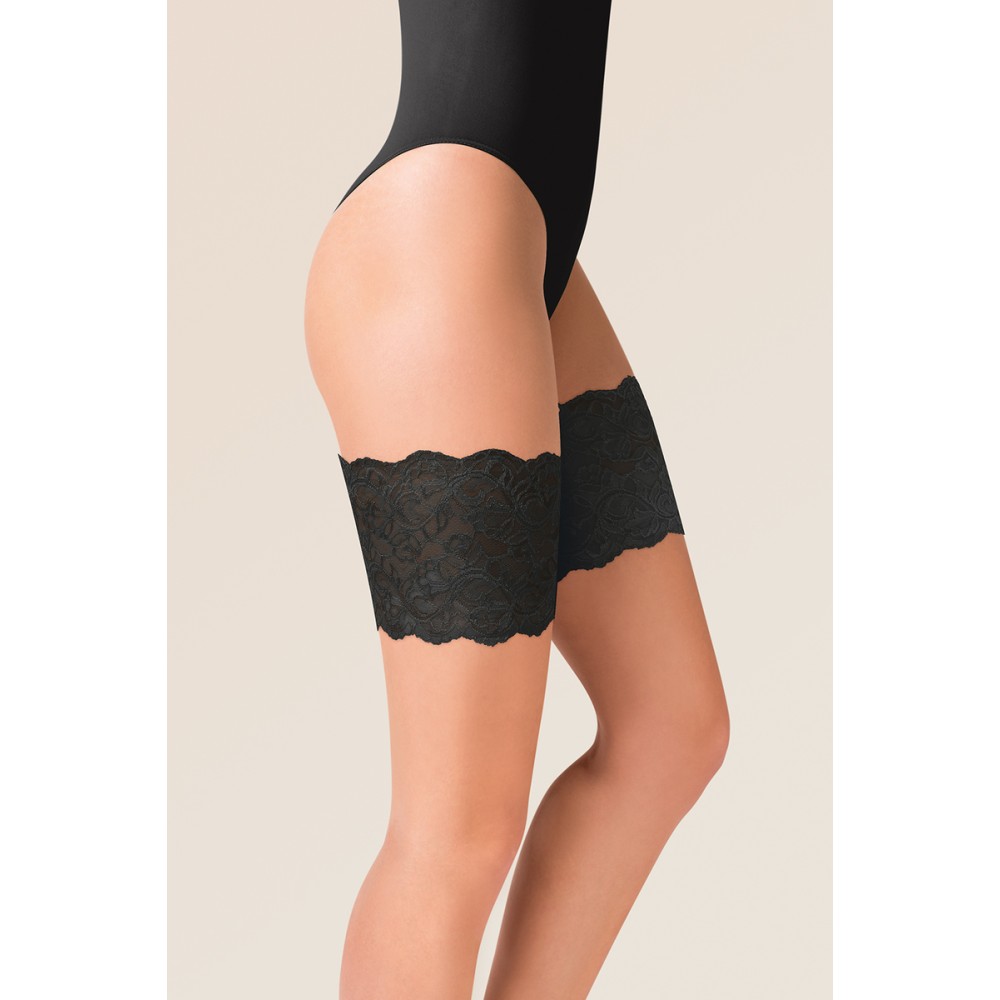 Зображення  бандалетки пов'язки від натирання мереживні gabriella 509 summer nero 3/4