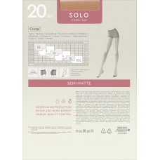 Класичні жіночі колготки жін. SOLO 20, р.5, Mocca