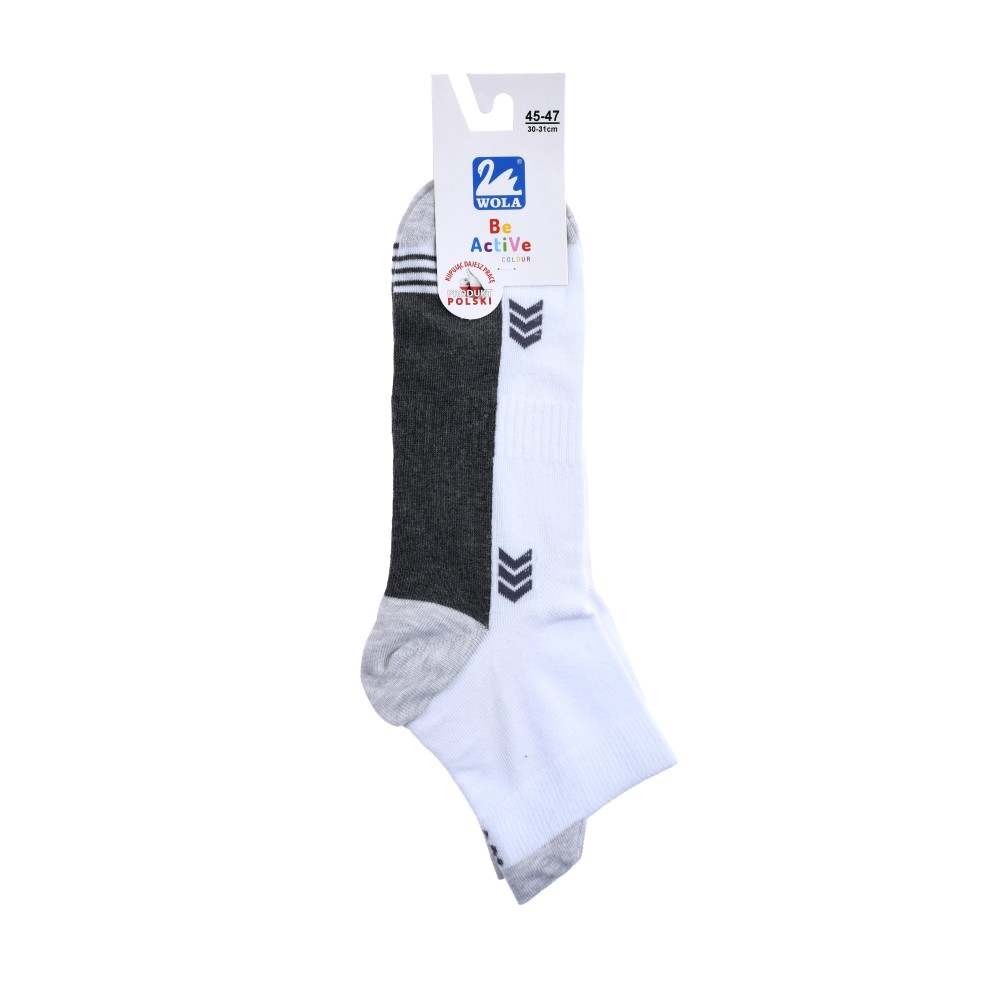 Фото  шкарпетки чоловічі (короткі) w94.2s0 р. 999 білий/white