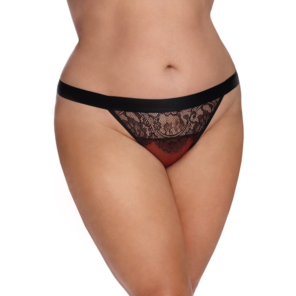 Зображення  трусики anais arabella бордово-черный 5xl/6xl(xxl+)