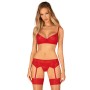 Фото  комплект obsessive ingridia garter belt set