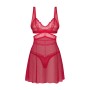 Фото  комплект obsessive cupide desir babydoll красный