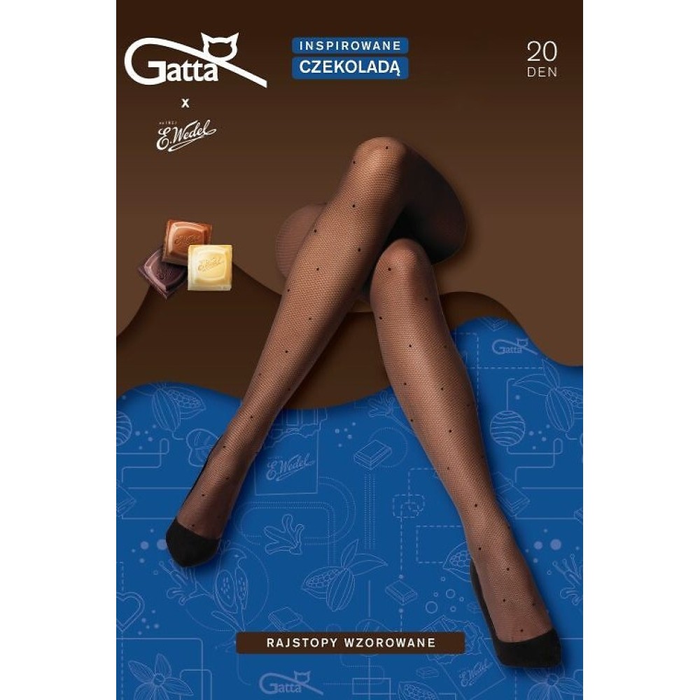 Зображення  колготки з візерунком gatta & wedel 20 wz.01 3