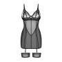 Фото  комплект obsessive nuites chemise черный
