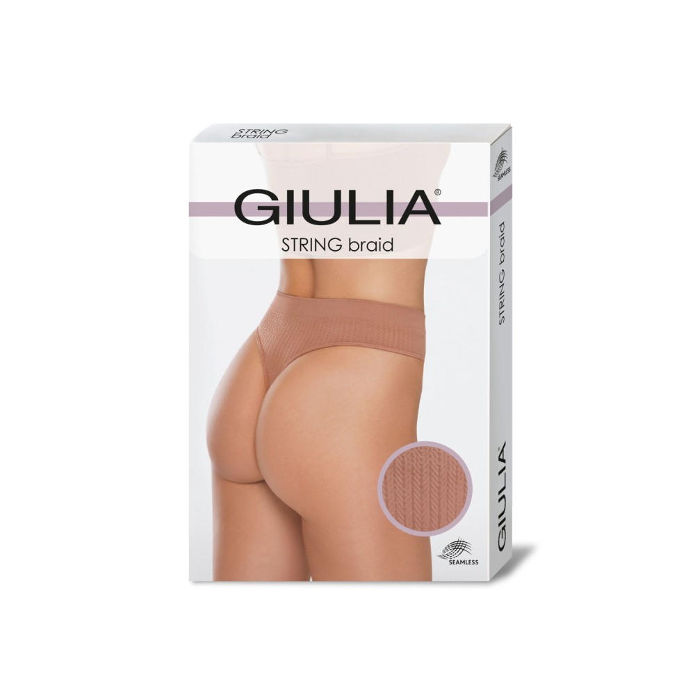 Зображення  стрінги жіночі безшовні трусики giulia string briefs braid s/m