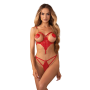 Зображення  еротичне боді obsessive matildea body otwarte czerwony s/m