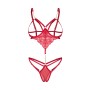 Зображення  еротичне боді obsessive matildea body otwarte czerwony s/m