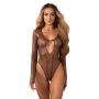 Зображення  еротичне боді obsessive soranna body z dlugim rekawem złoty l/xl